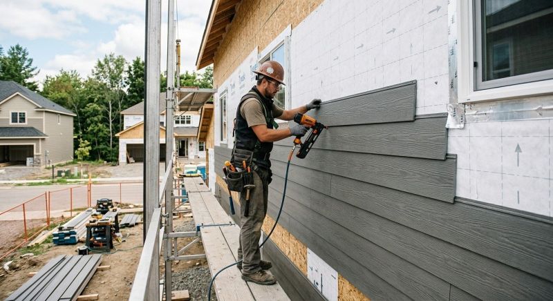 Composite Siding Installation project example